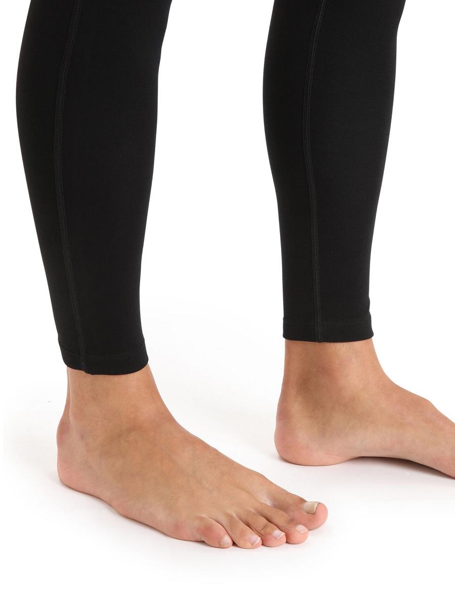 Icebreaker 15.5 Merino Thermal Férfi Leggings Fekete | HU 1124PJJQ